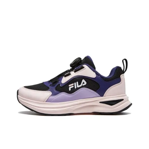 FILA KIDS Устойчивые к истиранию низкие топы детские повседневные кроссовки Синий Розовый Подростки