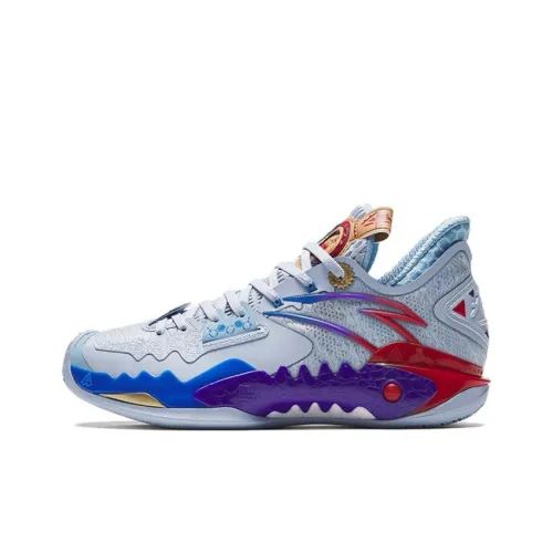 Antakids Shock Wave 5 Детские баскетбольные кроссовки Низкий топ Синий Унисекс