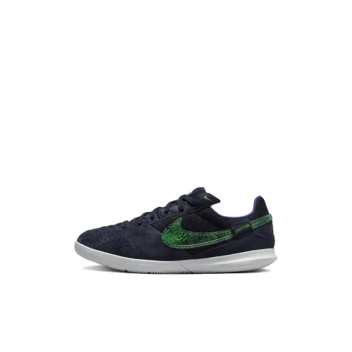Nike Streetgato Детские футбольные бутсы с низким верхом, черные, зеленые, белые, Kids