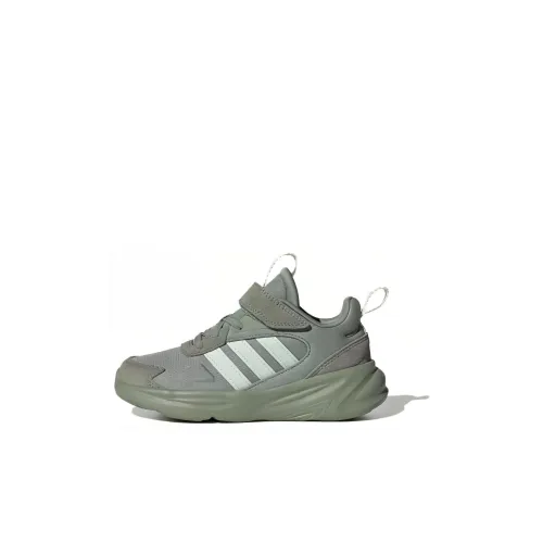 ADIDAS NEO Ozelle Дышащий Anti KICK Низкий Топ Детская Беговая Обувь Серый Зеленый Детский