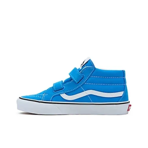 Vans SK8 Детские Скейтбординги MID Топ Синий Школьный возраст