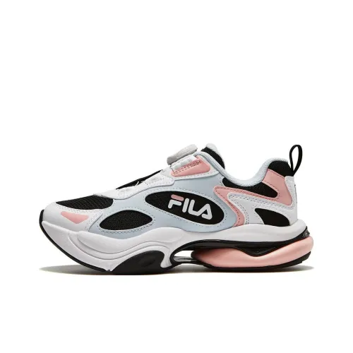 FILA KIDS Беговые кроссовки Low Топ Черный/Свежий розовый Школьный возраст
