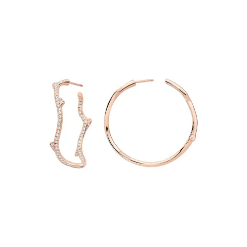 DIOR Серьги с ромбовидным камнем 1,65 карата унисекс розовый