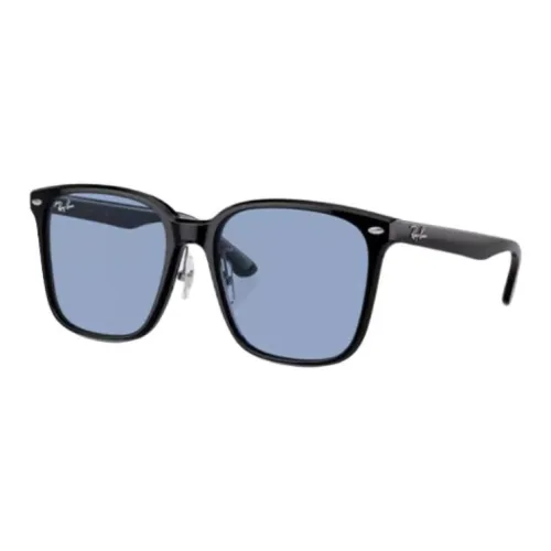 RayBan Пластиковая оправа Квадратные Солнцезащитные очки Унисекс Черный Синий