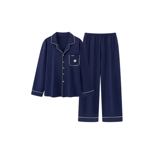 UAVAE Пижамный комплект Мужской Темно-синий