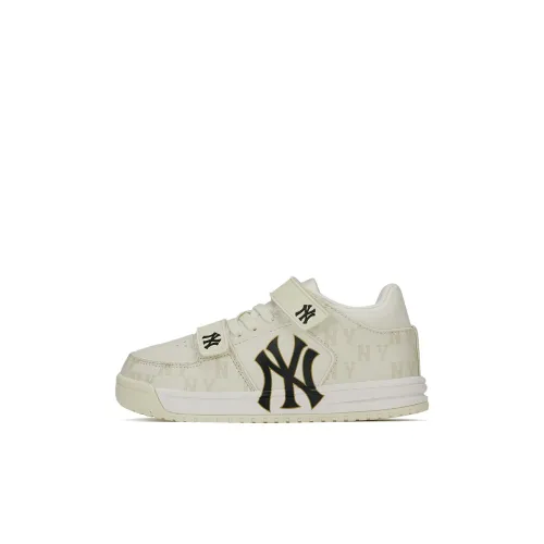 MLB Chunky Liner Нижняя юбка Резистентные Низкие Кроссовки для скейтбординга Экрю Детские