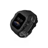 [Классический чисто черный корпус] + [черный ремешок - черная бабочка-пряжка]