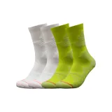 Желтый+Белый Профессиональный Battle Elite Баскетбольные носки [Набор из 2 пар, упаковка]