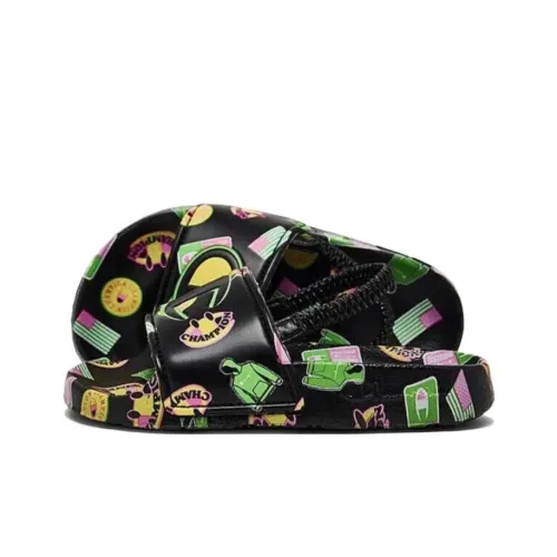 Champion IPO Catch Легкие Детские Домашние Тапочки Черные Подростки