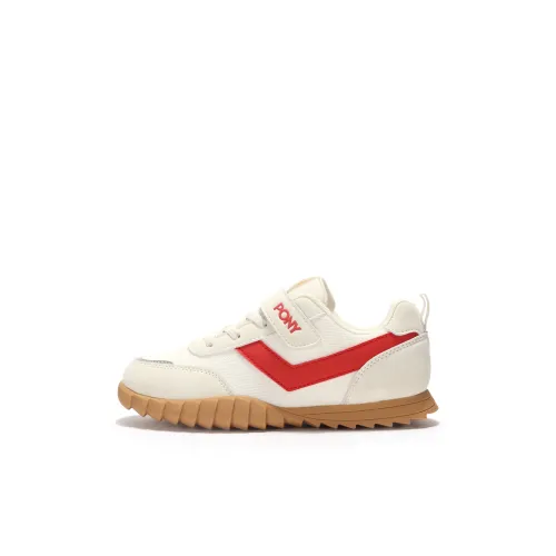 PONY Racer Дышащие и Износостойкие Детские Лифтайн Шувы Белый Красный