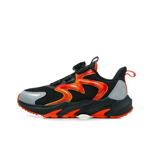 Antakids Slip-resistant Abrasion-resistant Low Top Детская беговая обувь Черный Серый Оранжевый