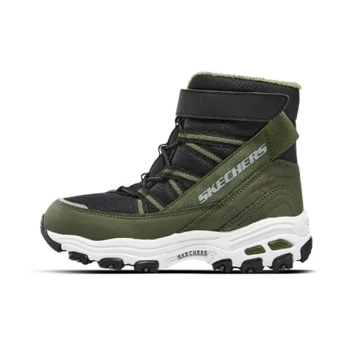 Skechers D'LITES Series Детские повседневные туфли Черный Оливковый Подростки