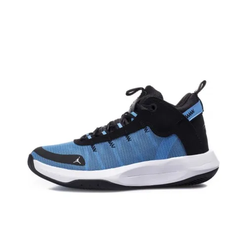 Jordan Jumpman 2020 Детские баскетбольные кроссовки MID Топ Синий Унисекс