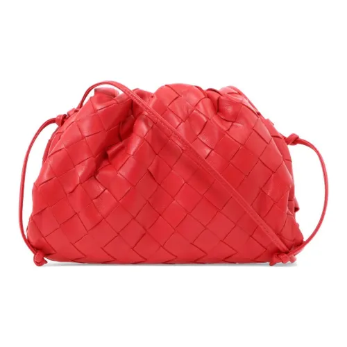 Bottega Veneta POUCH Облачная Сумка Sheepskin Clutch Mini Женская Scarlet