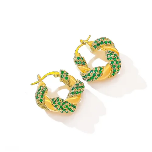 Серьги XIUJUEYINYUAN DL из медного сплава женские