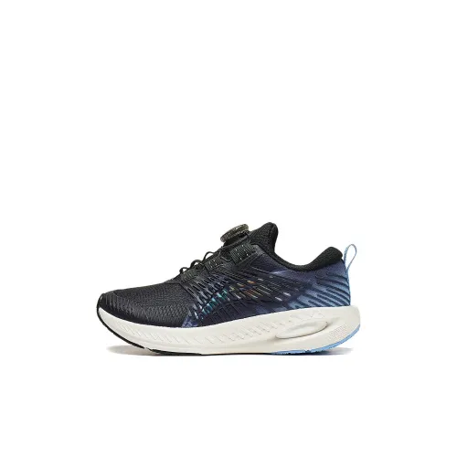 LINING YOUNG Противоскользящие детские беговые кроссовки темно-морской синий Sea китово-синий детский