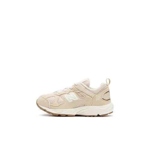 New Balance NB 878 Амортизация Износостойкий Низкий Топ Обувь для малышей Бежевый Белый Коричневый Infant And Toddler