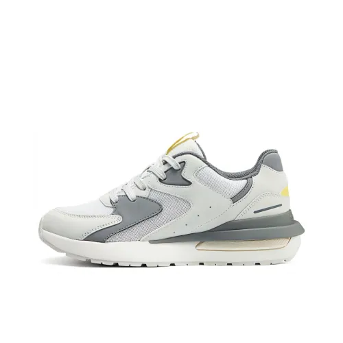 Skechers HALOS Амортизация Износостойкий Низкий Топ Casual Женский Белый Серый