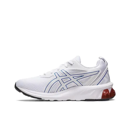 Asics Гель Quantum 90 4 Детские беговые кроссовки Низкий топ Белый Синий Школьный возраст