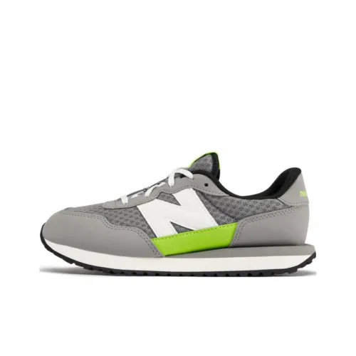 New Balance NB 237 Дышащий и Износостойкий Низкий Топ Детские Лифтшуз Темно-Серый Подростки
