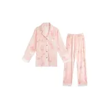 Розовый коралловый, ветка плюш, женский комплект