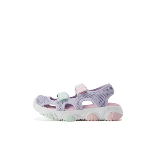 FILA KIDS Противоскользящие детские сандалии белые розовые фиолетовые для детей 3-7 лет