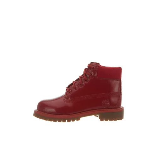 Timberland Премиум Детская Туристическая обувь MID Топ Красный Пре-Школа