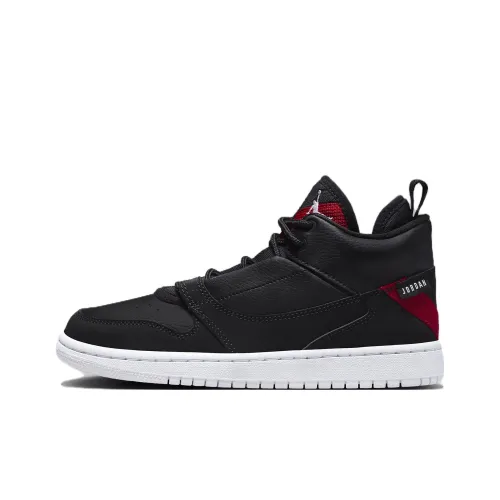 Джордан Fadeaway Амортизация Износостойкий MID Топ Детские Баскетбольные Кроссовки Черные Подростки