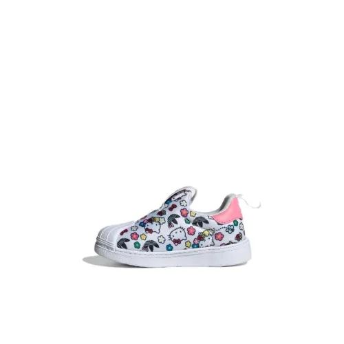 Hello Kitty x Adidas Originals SUPERSTAR 360 Дышащая Низкая Обувь для Малышей Белая Infant и Toddler