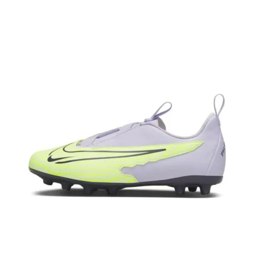Nike Phantom GX Academy Slip-Resistant Abrasion-Resistant Low Top Детская футбольная обувь Белый Желтый Подростки