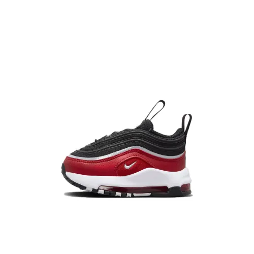 Nike Air Max 97 SE Low Топ Обувь для малышей Черный красный белый Infant And Toddler