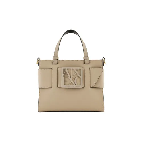 ARMANI EXCHANGEAE Полиуретан Тоут Сумка Сумка для покупок Сумка через плечо Сумка среднего размера Женская Бежевая