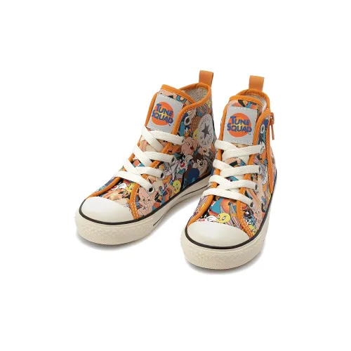 Converse Chuck Taylor All Star 'Space Jam' Высокие Кеды для Детей Апельсин Возраст 3-7 лет