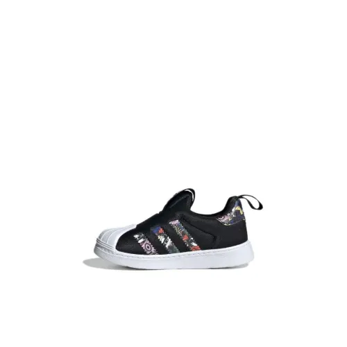Adidas Originals SUPERSTAR 360 Low Топ Обувь для малышей Черный белый Infant And Toddler