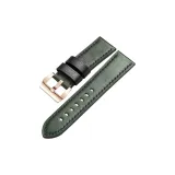 Розово-золотая шпилька, зеленая кожа