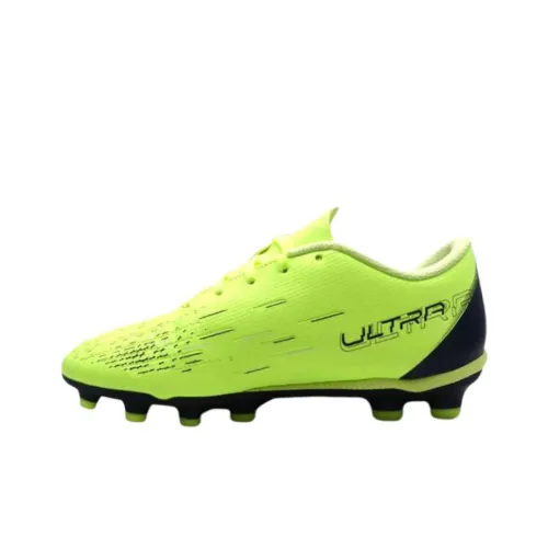 PUMA Ultra Play HG AG Anti KICK Амортизация Низкие Футбольные Бутсы для Детей Зеленые Черные Подростки
