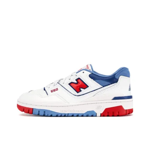 New Balance NB 550 Anti KICK Детские Скейтбординги Белый Красный Подростки