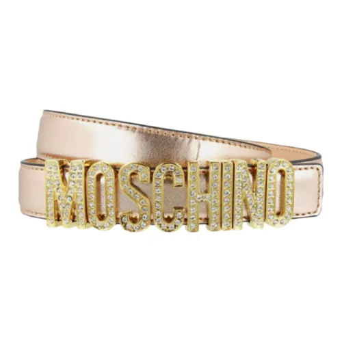 MOSCHINO Кожаные ремни Женские Розовый