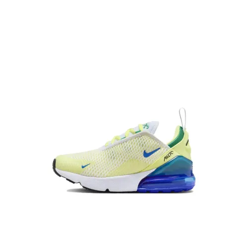 Nike Air Max 270 Kids Lifestyle Shoes Желтый Синий Белый Детский