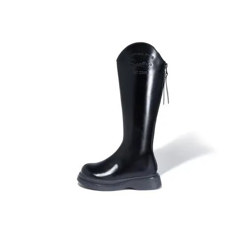 Snoffy Детские кожаные сапоги High Top Kids