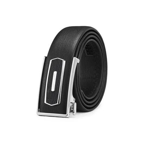 Roberta Di Camerino Ремни из коровьей кожи Мужской Черный 3,45CM Надпись A Поздравительная открытка И Печать Фотографии