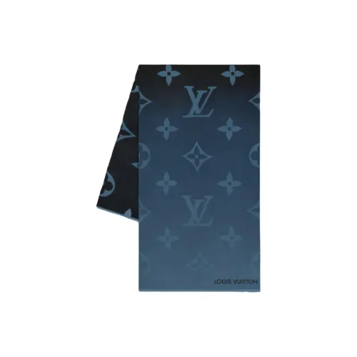 LOUIS VUITTON Monogram Gradient Шерсть Шали Унисекс