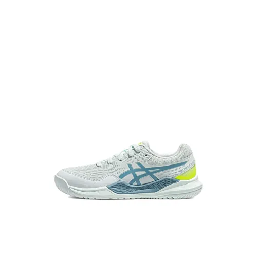 Asics Гель Resolution 9 Low Топ Детская Тренировочная Обувь Светло-Зеленый Синий Малыш