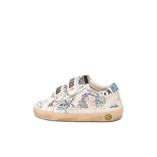 Golden Goose Old School Детские Скейтбординги Низкий Топ Белый Kids