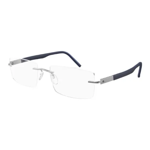 SILHOUETTE Титан SPX Материал Нерегулярная форма Оправы для очков Мужской Темно-синий