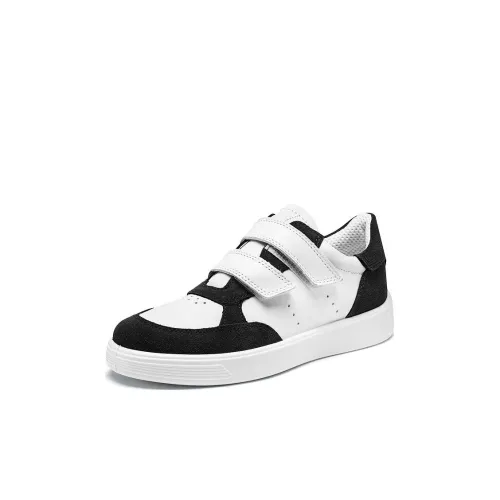 Ecco Низкий Топ Детские Скейтбординги Черный Белый Детский