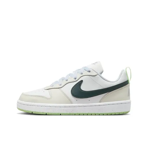 Nike Court Borough Slip Resistant Abrasion Resistant Low Топ Детские Скейтбординги Белый