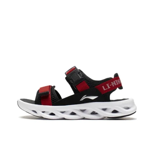 LINING Arc 1,0 Амортизация Детские Сандалии Черные Красные Подростки