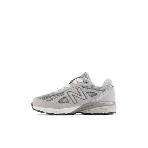 New Balance NB 990 V4 Low Топ Детская Беговая Обувь Холодно-Серый Люрекс Детский