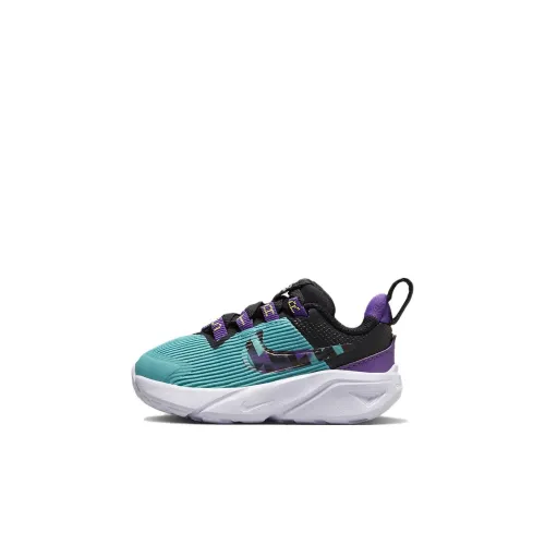Nike Star Runner 4 Устойчивая к истиранию Низкая Обувь для малышей Синий-фиолетовый Infant и Toddler